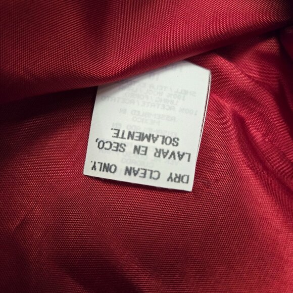 Vintage Womens Red Wool Blazer Size 10 The Weekend Holiday Christmas - Picture 5 of 9